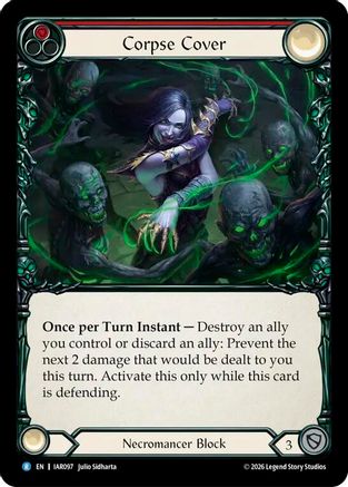 Corpse Cover (Red) (IAR097) - Usurp the Shadow Throne Rainbow Foil-1