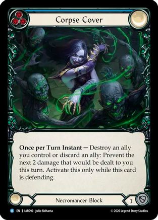 Corpse Cover (Blue) (IAR099) - Usurp the Shadow Throne Rainbow Foil-1