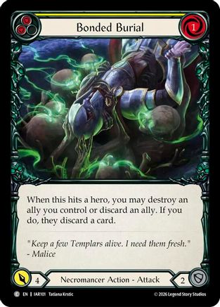 Bonded Burial (Yellow) (IAR101) - Usurp the Shadow Throne-1