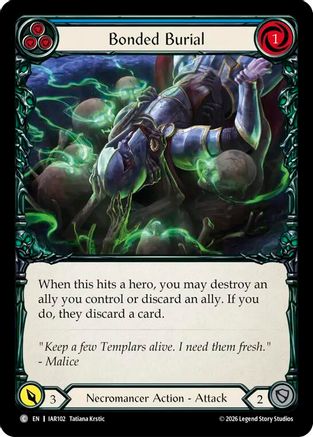 Bonded Burial (Blue) (IAR102) - Usurp the Shadow Throne-1