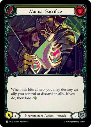 Mutual Sacrifice (Yellow) (IAR104) - Usurp the Shadow Throne Rainbow Foil-1