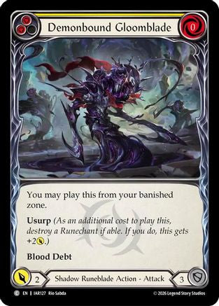 Demonbound Gloomblade (Yellow) (IAR127) - Usurp the Shadow Throne-1