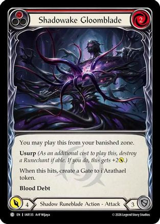 Shadowake Gloomblade (Red) (IAR135) - Usurp the Shadow Throne Rainbow Foil-1