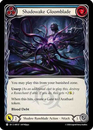 Shadowake Gloomblade (Blue) (IAR137) - Usurp the Shadow Throne
