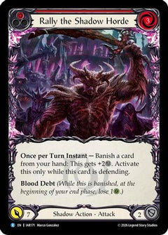 Rally the Shadow Horde (Red) (IAR171) - Usurp the Shadow Throne Rainbow Foil-1