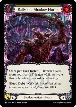 Rally the Shadow Horde (Yellow) (IAR172) - Usurp the Shadow Throne-1