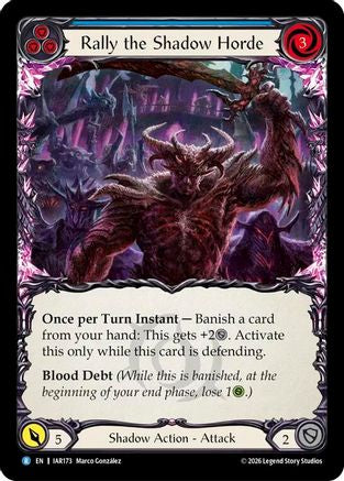 Rally the Shadow Horde (Blue) (IAR173) - Usurp the Shadow Throne-1
