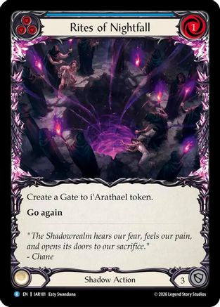 Rites of Nightfall (IAR181) - Usurp the Shadow Throne Rainbow Foil