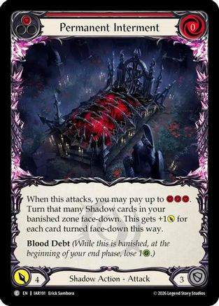 Permanent Interment (Red) (IAR191) - Usurp the Shadow Throne Rainbow Foil