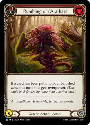 Rumbling of i'Arathael (IAR231) - Usurp the Shadow Throne Rainbow Foil-1