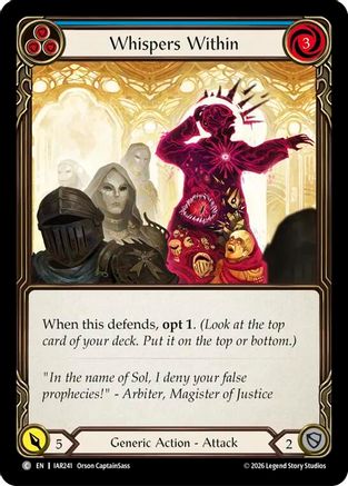 Whispers Within (Blue) (IAR241) - Usurp the Shadow Throne-1