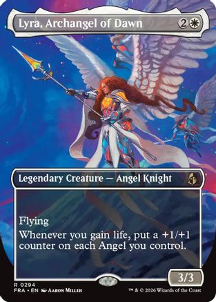 Lyra, Archangel of Dawn (Borderless) (FRA-294) - Reality Fracture Foil-1