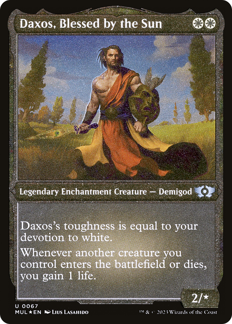 Daxos, Blessed by the Sun (Foil Etched) [Multiverse Legends]-1