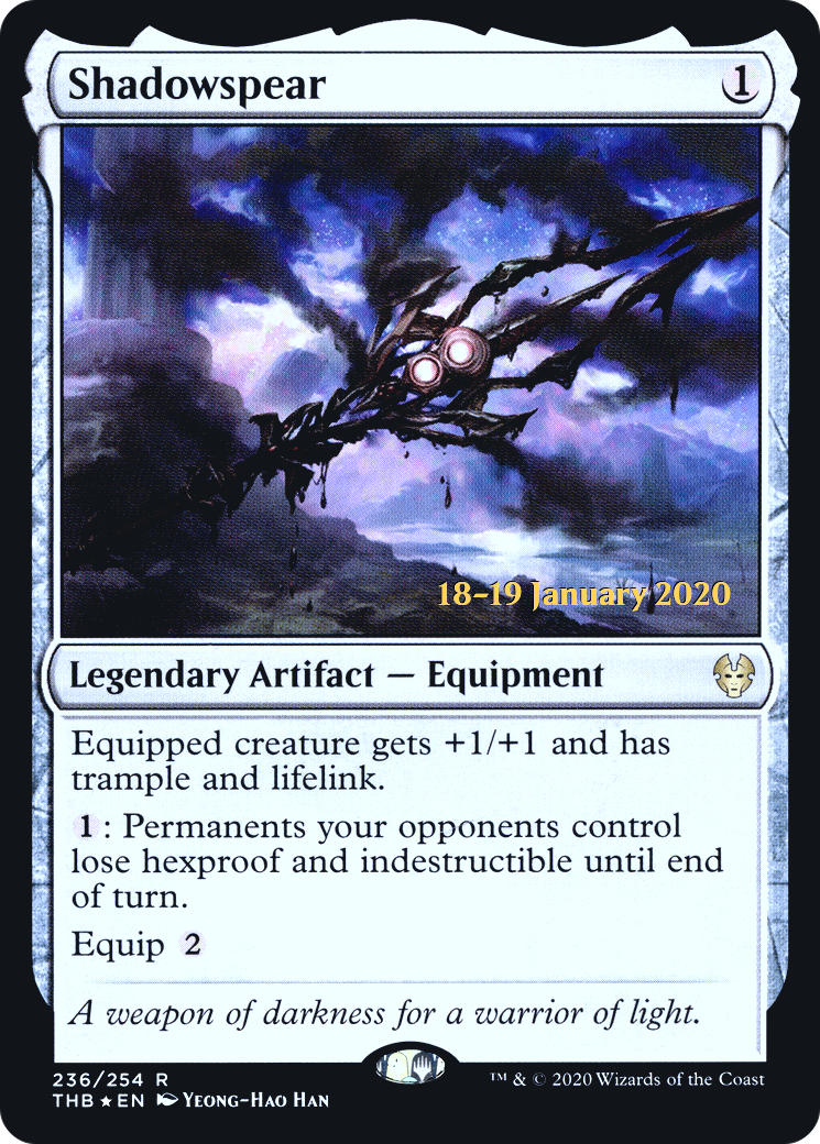 Shadowspear [Theros Beyond Death Prerelease Promos]-1