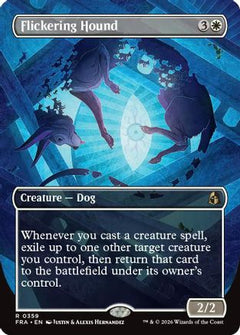 Flickering Hound (Borderless) (FRA-359) - Reality Fracture Foil-1