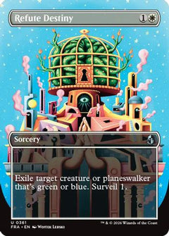Refute Destiny (Borderless) (FRA-361) - Reality Fracture Foil-1