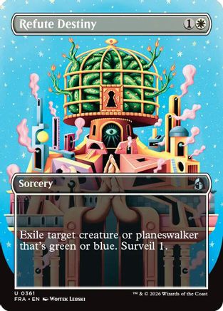 Refute Destiny (Borderless) (FRA-361) - Reality Fracture Foil-1