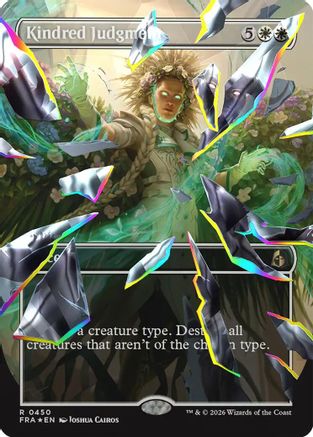 Kindred Judgment (Borderless) (Facet Foil) (FRA-450) - Reality Fracture Foil-1