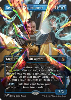 Seasoned Cryomancer (Borderless) (Fcet Foil) (0452) (FRA-452) - Reality Fracture Foil-1