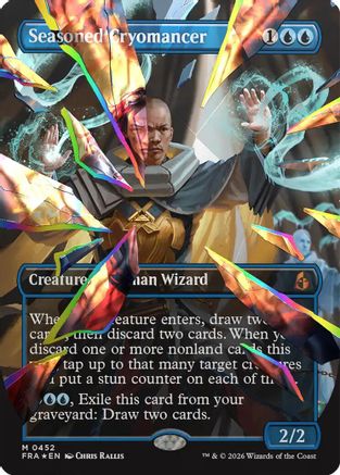 Seasoned Cryomancer (Borderless) (Fcet Foil) (0452) (FRA-452) - Reality Fracture Foil-1