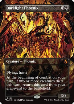 Darklight Phoenix (Borderless) (0444) (FRA-444) - Reality Fracture Foil-1