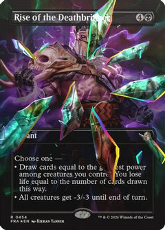 Rise of the Deathbringer (Borderless) (Facet Foil) (FRA-454) - Reality Fracture Foil-1