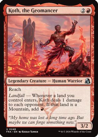 Koth, the Geomancer (FRA-248) - Reality Fracture Foil-1