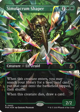 Simulacrum Shaper (Borderless) (Facet Foil) (FRA-460) - Reality Fracture Foil-1