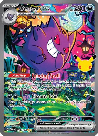 Gengar ex 154/128  - Holofoil ME 30th Celebration - Special Illustration Rare-1