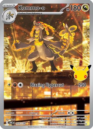 Kommo 143/128  - Holofoil ME 30th Celebration - Illustration Rare-1