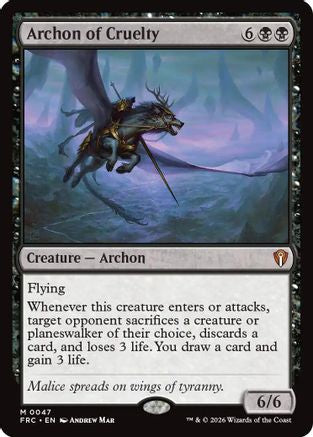 Archon of Cruelty (-047) - Commander: Reality Fracture-1
