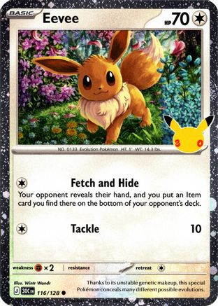Eevee 116/128  - Holofoil Blister Exclusives - Common-1