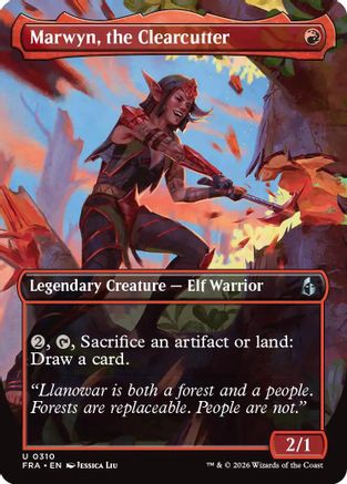 Marwyn, the Clearcutter (Borderless) (FRA-310) - Reality Fracture Foil-1