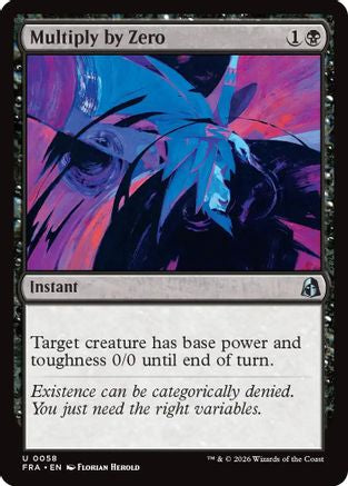 Multiply by Zero (FRA-058) - Reality Fracture Foil-1