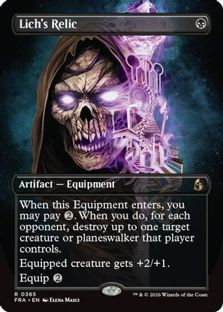 Lich's Relic (Borderless) (FRA-365) - Reality Fracture Foil-1