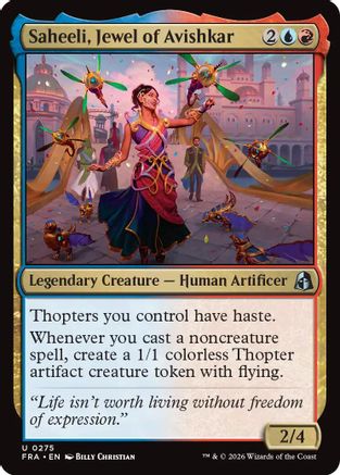 Saheeli, Jewel of Avishkar (FRA-275) - Reality Fracture Foil-1