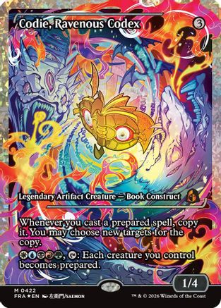 Codie, Ravenous Codex (Showcase) (Fracture Foil) (FRA-422) - Reality Fracture Foil-1