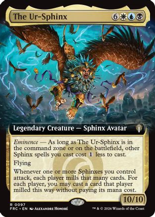 The Ur-Sphinx (Extended Art) (-097) - Commander: Reality Fracture-1