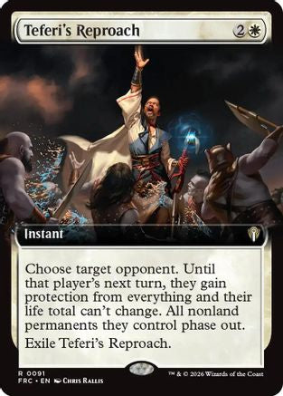 Teferi's Reproach (Extended Art) (-091) - Commander: Reality Fracture-1