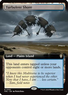 Turbulent Shore (Extended Art) (-102) - Commander: Reality Fracture-1