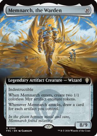 Memnarch, the Warden (Extended Art) (-100) - Commander: Reality Fracture