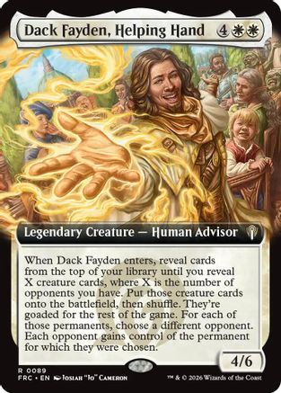 Dack Fayden, Helping Hand (Extended Art) (-089) - Commander: Reality Fracture-1