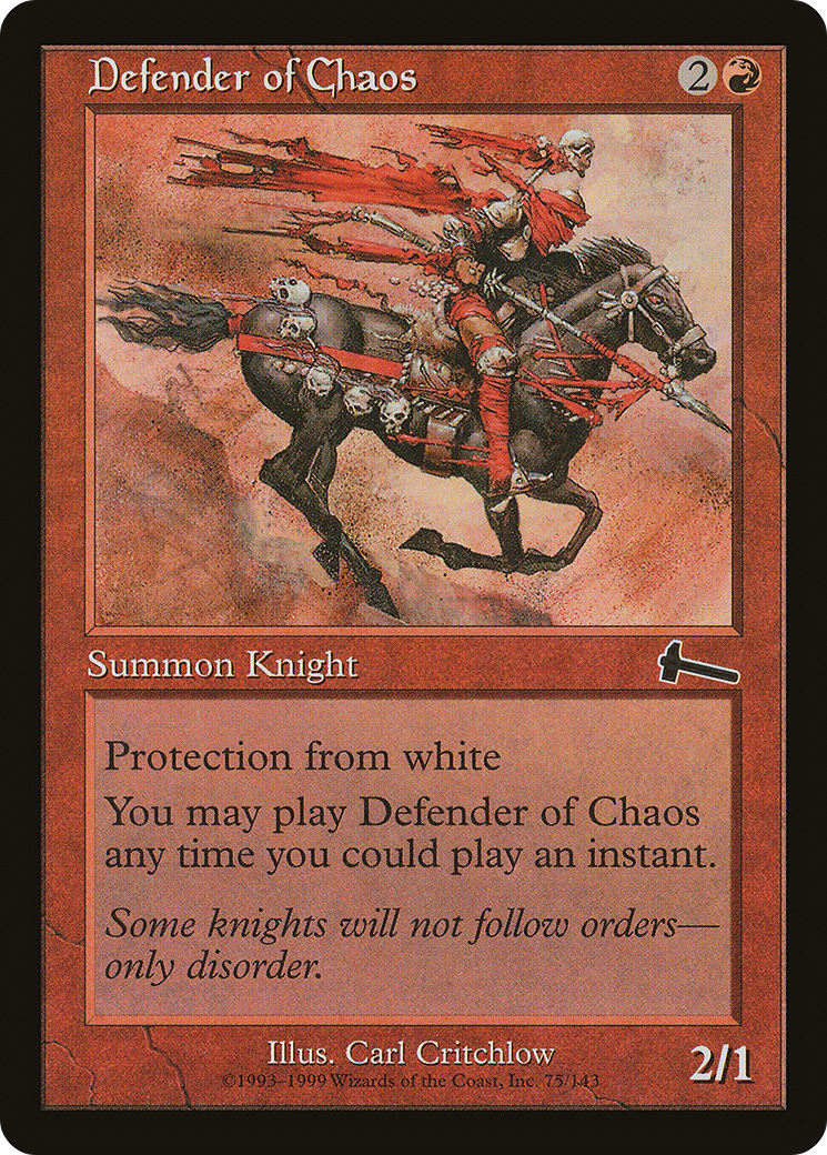 Defender of Chaos [Urza's Legacy]-1