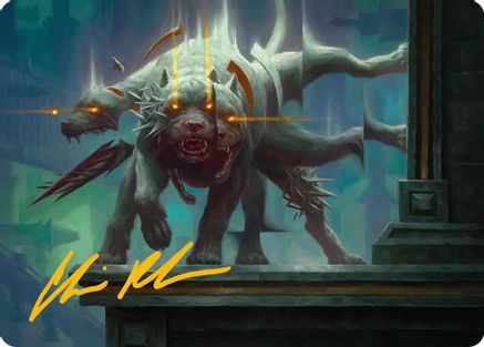 Flickering Hound Art Card (2/54) (Gold-Stamped Signature) (ASFRA-002) - Art Series: Reality Fracture-1