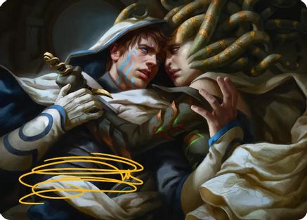 Vraska's Final Mercy Art Card (Gold-Stamped Signature) (ASFRA-015) - Art Series: Reality Fracture-1