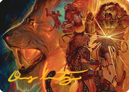 Way of the Warlord Art Card (Gold-Stamped Signature) (ASFRA-033) - Art Series: Reality Fracture-1