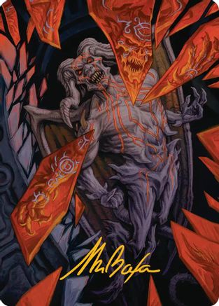 Curse-Marred Demon Art Card (Gold-Stamped Signature) (ASFRA-037) - Art Series: Reality Fracture-1