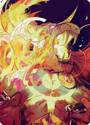 Ajani's Anguish Art Card (ASFRA-048) - Art Series: Reality Fracture-1