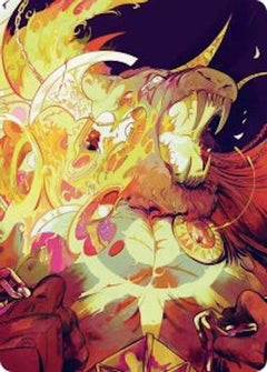 Ajani's Anguish Art Card (ASFRA-048) - Art Series: Reality Fracture-1