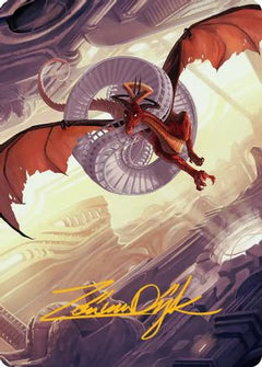 Draconic Visitor Art Card (Gold-Stamped Signature) (ASFRA-049) - Art Series: Reality Fracture-1